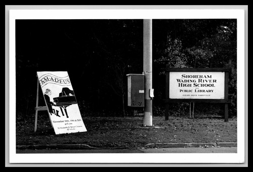 Post card wading river - -,